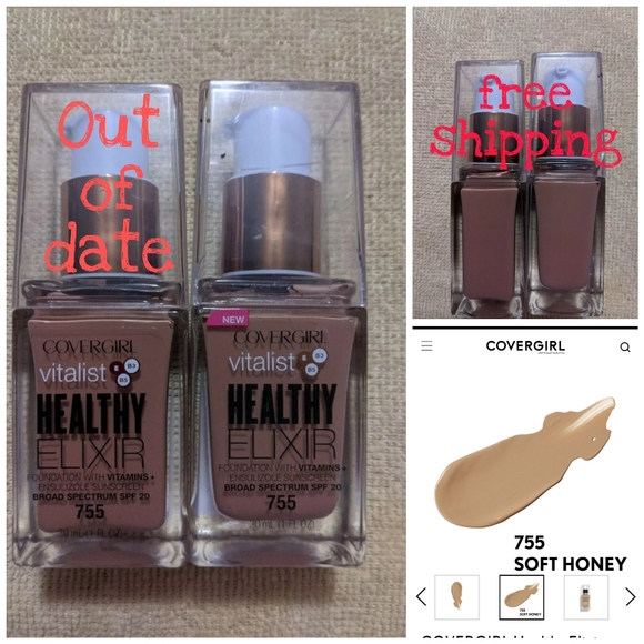 2 Covergirl Vitalist  755 soft honey ⭐out of date - Picture 2 of 5